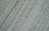 Shaded Beige and Camel 8x10 Hand Made Blended Wool Flatwoven Area Rug