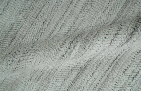 Shaded Beige and Camel 8x10 Hand Made Blended Wool Flatwoven Area Rug