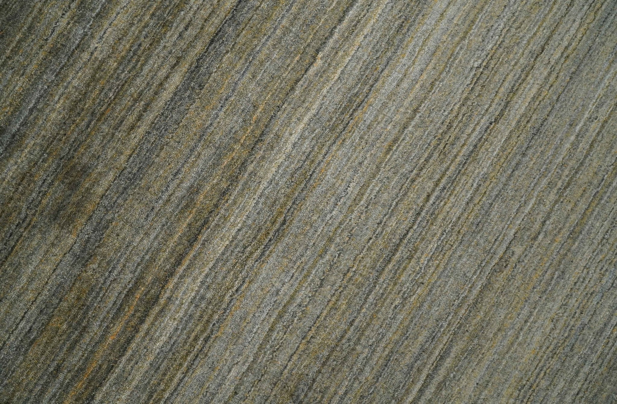 Shaded Beige Scandinavian 5x7 Blended Bamboo Silk Flatwoven Area Rug, Dinning, Kids Rug | HL45-Area Rug-Parc Decor