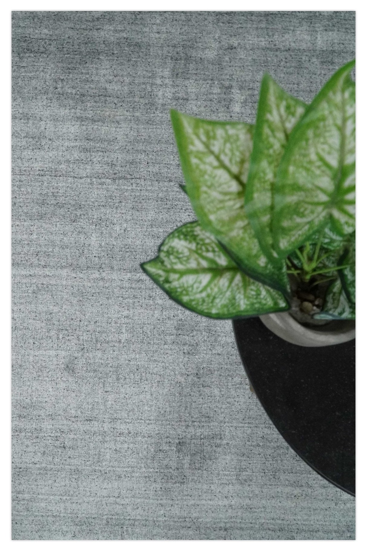 Shaded Silver Scandinavian 5x7 Blended Wool Flatwoven Area Rug, Dinning, Kids Rug | HL29-Area Rug-Parc Decor