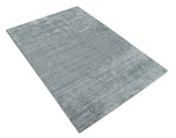 Shaded Silver Scandinavian 5x7 Blended Wool Flatwoven Area Rug, Dinning, Kids Rug | HL29-Area Rug-Parc Decor