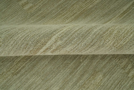 Shades Of Olive Modern Abstract Hand Tufted Custom Made wool rug