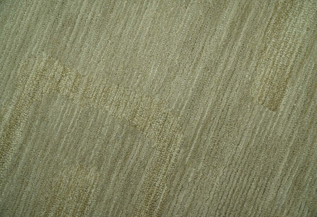 Shades Of Olive Modern Abstract Hand Tufted Custom Made wool rug