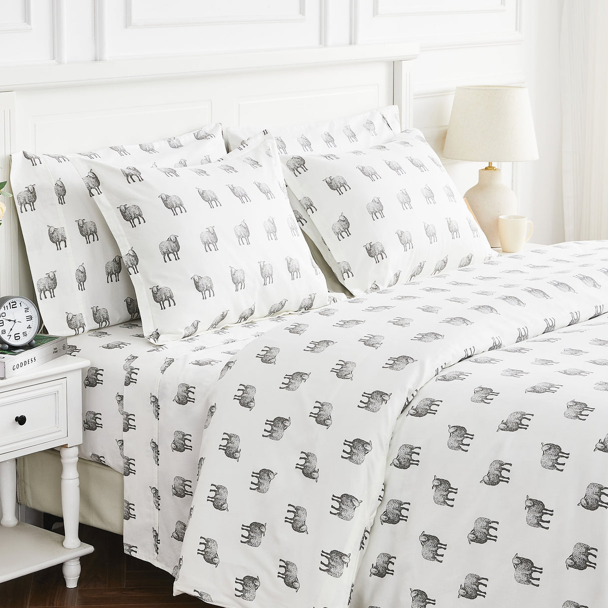 Sheep Printed Duvet Set-Duvets-Parc Decor