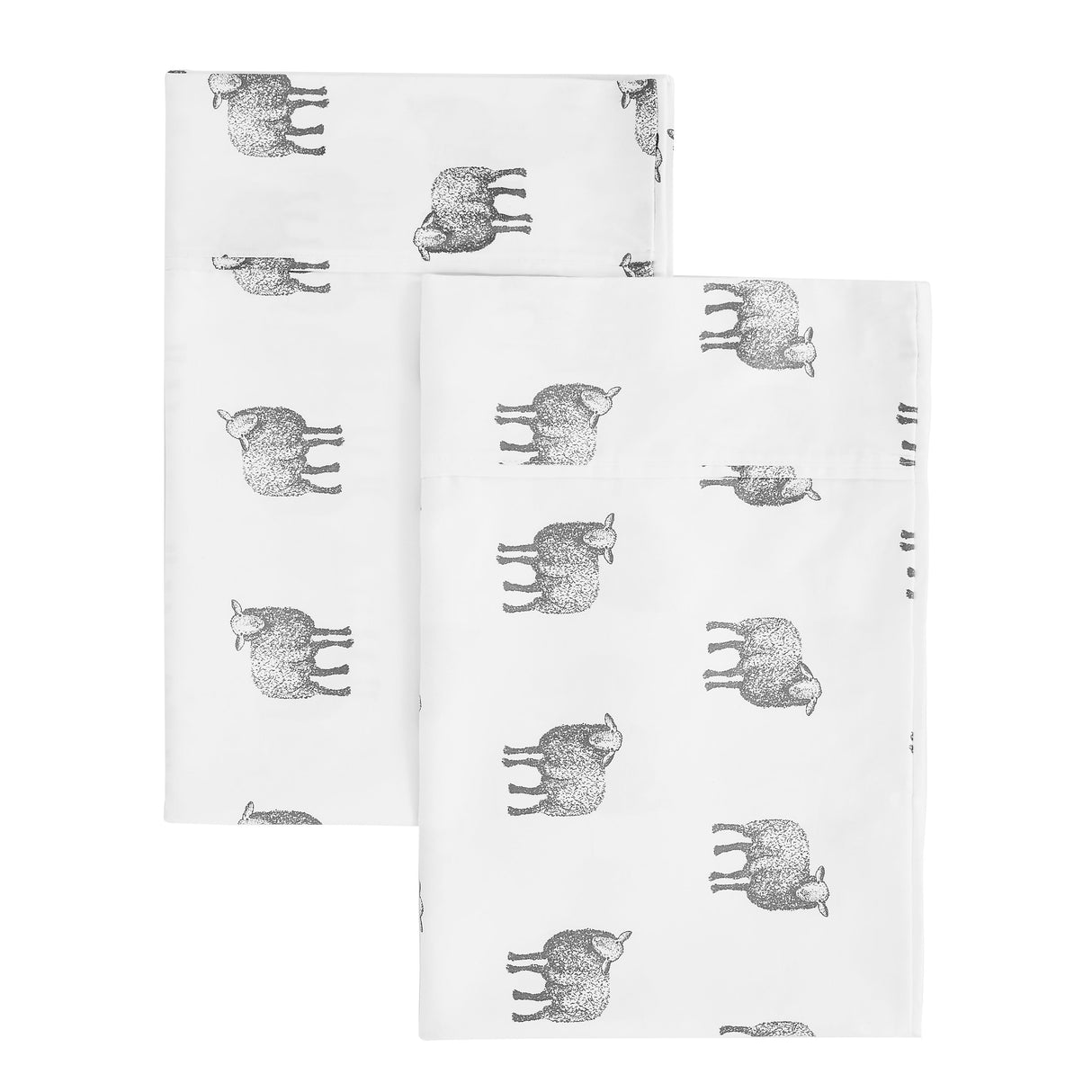 Sheep Printed Pillowcase Pair-Pillowcase-Parc Decor