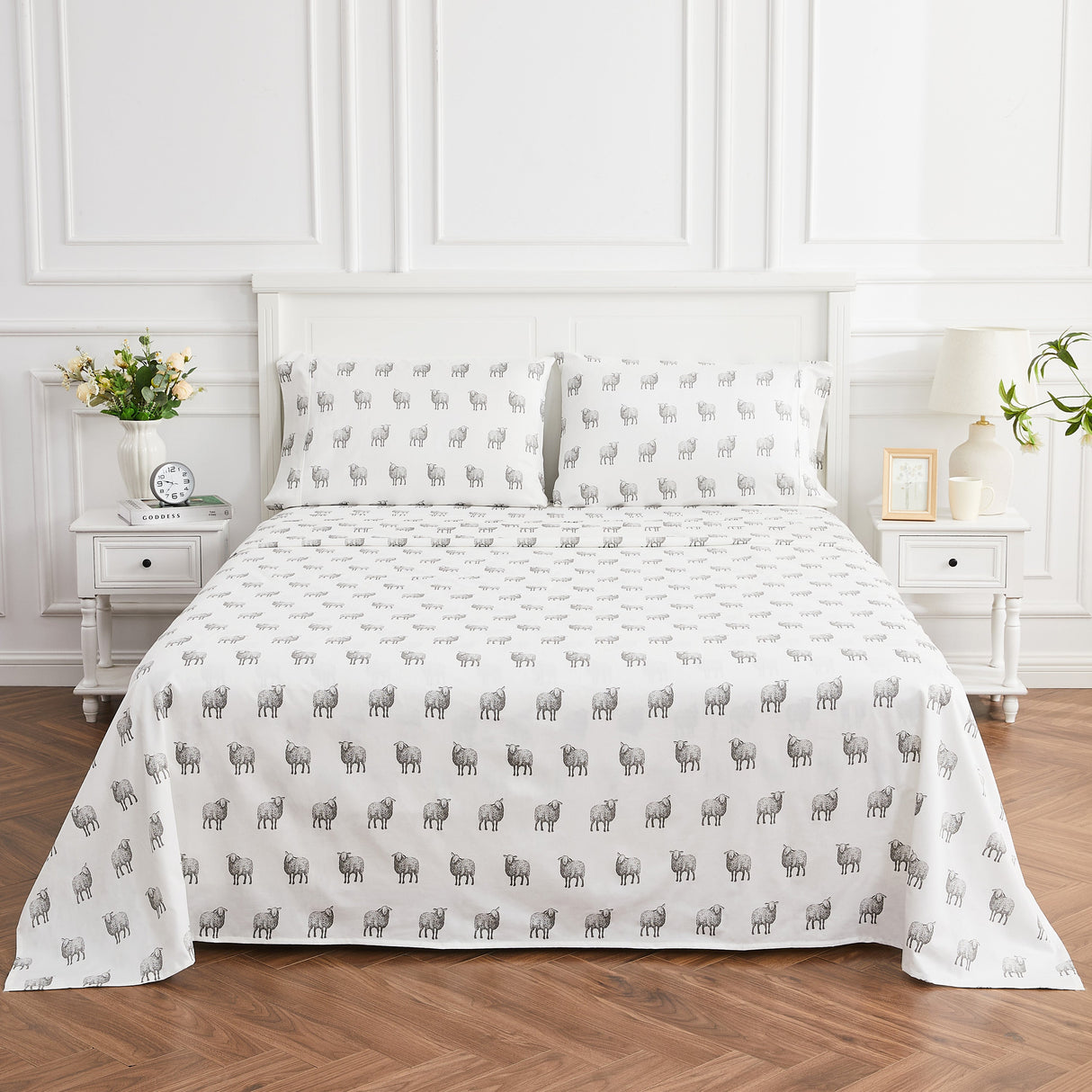 Sheep Printed Sheet Set-Sheets-Parc Decor