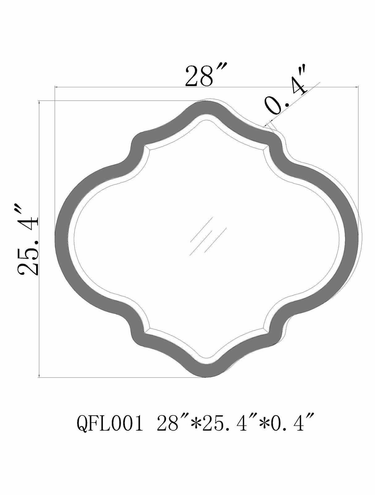 Shefield Mirror - Clearance-Mirrors-Parc Decor