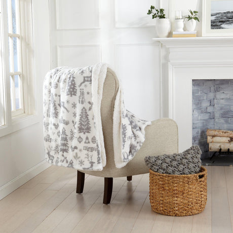 Sherpa Throw Blanket - Eve Collection-Blankets-Parc Decor