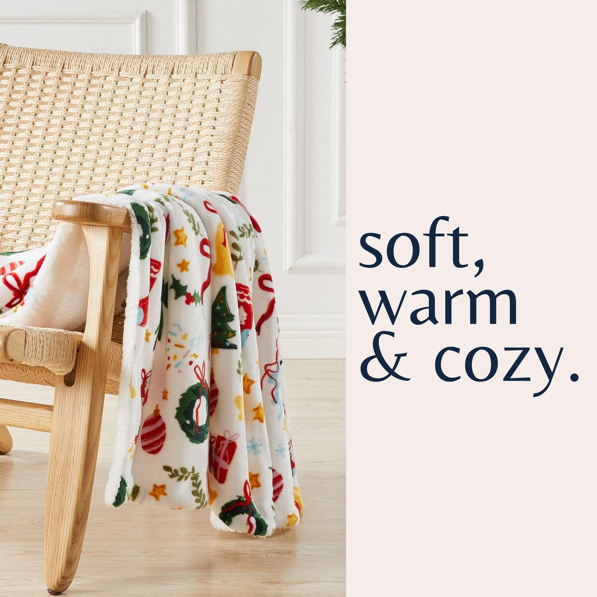 Sherpa Throw Blanket - Eve Collection-Blankets-Parc Decor