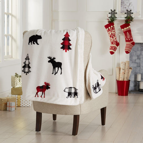 Sherpa Throw Blanket - Hudson Collection-Blankets-Parc Decor