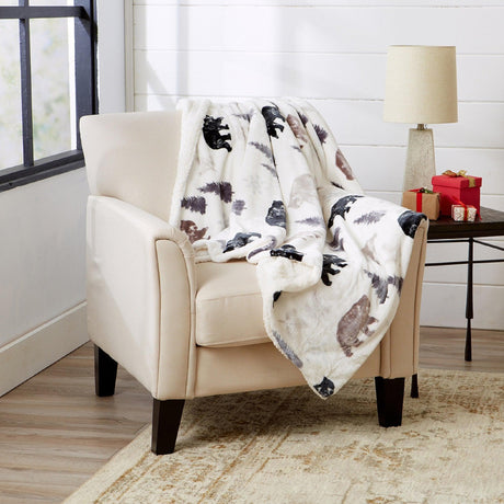 Sherpa Throw Blanket - Hudson Collection-Blankets-Parc Decor