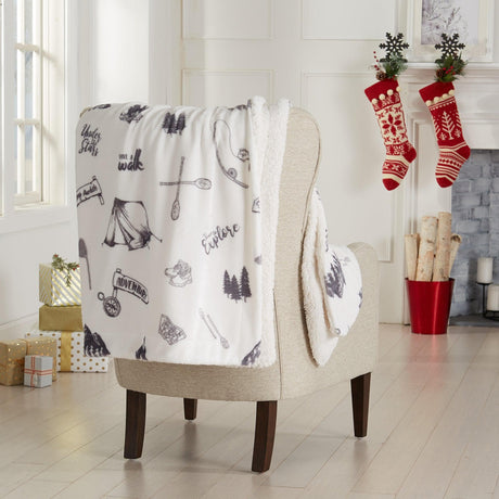 Sherpa Throw Blanket - Hudson Collection-Blankets-Parc Decor