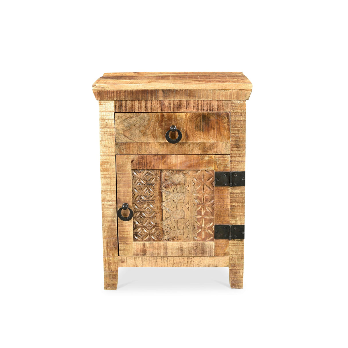 Side Mango Wood Cabinet-End table-Parc Decor