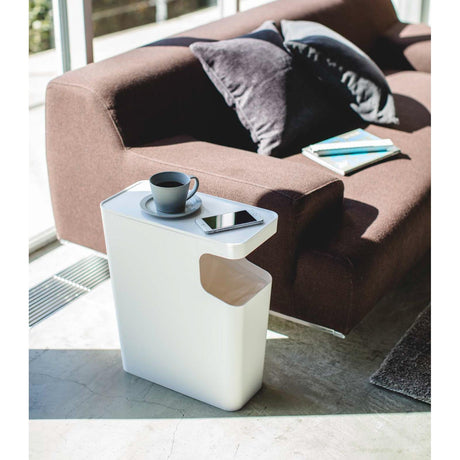 Side Table Trash Can