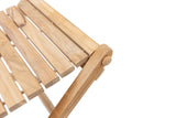 Sierra Natural Teak Outdoor Folding String Seat