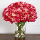 Signature Collection 18” Blooming Hydrangea Artificial Arrangement in Glass Vase-Arrangement-Parc Decor