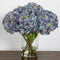 Signature Collection 18” Blooming Hydrangea Artificial Arrangement in Glass Vase-Arrangement-Parc Decor