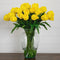 Signature Collection 24” Tulip Artificial Arrangement in Glass Vase-Arrangement-Parc Decor