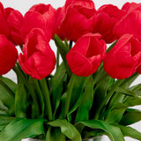 Signature Collection 26” Giant Tulip Artificial Arrangement in Glass Vase-Arrangement-Parc Decor