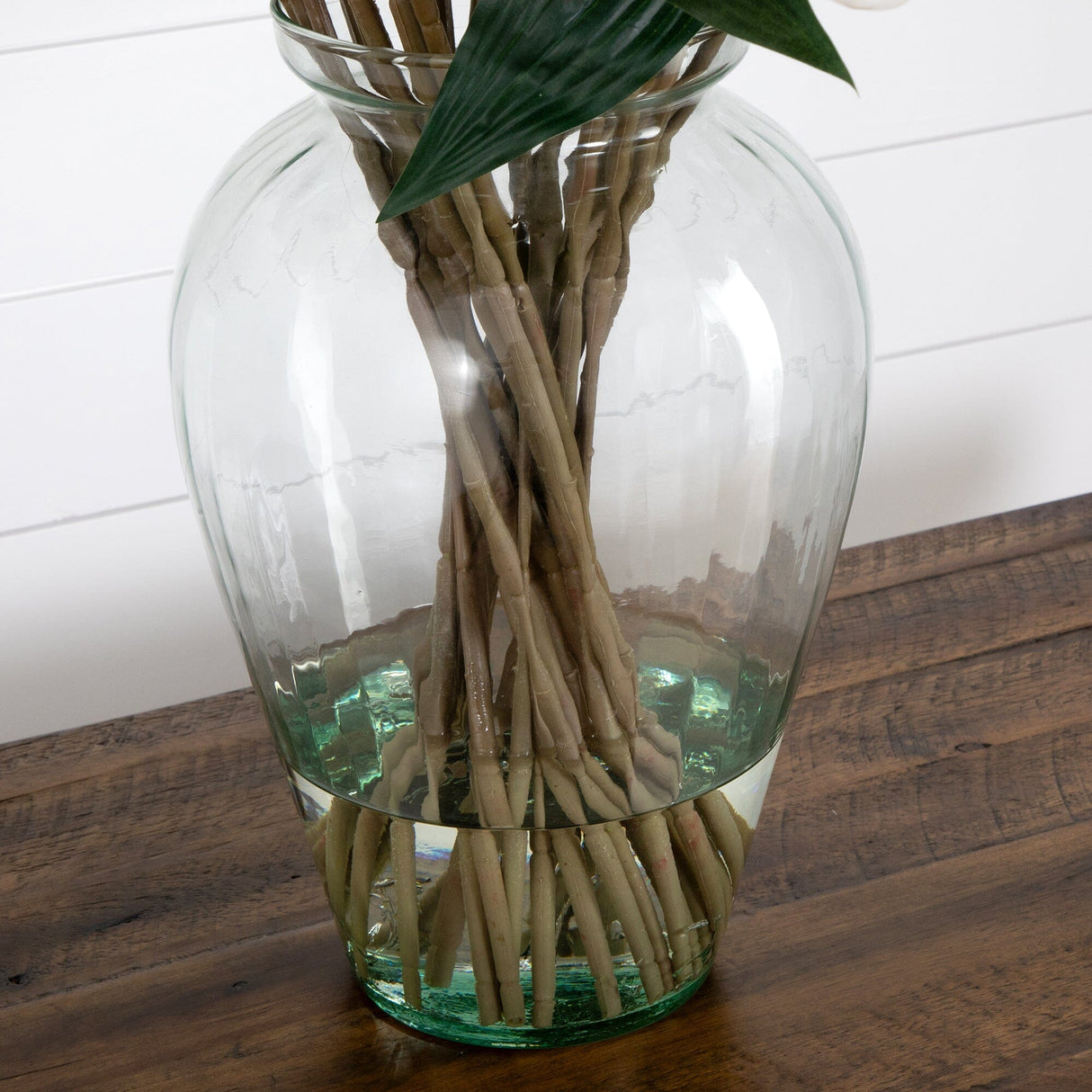 Signature Collection 29” Lily Artificial Arrangement in Glass Vase-Arrangement-Parc Decor