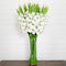 Signature Collection 44” Gladiola Artificial Arrangement in Glass Vase-Arrangement-Parc Decor