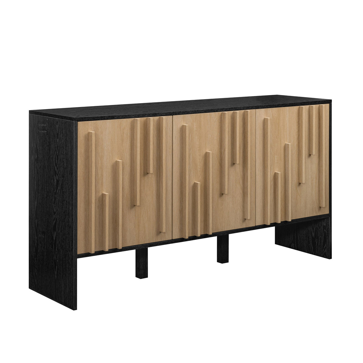 Silas Contemporary Wood Detailed-Door Sideboard / TV Stand-Dining / Kitchen-Parc Decor