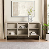 Silas Contemporary Wood Detailed-Door Sideboard / TV Stand-Dining / Kitchen-Parc Decor