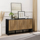 Silas Contemporary Wood Detailed-Door Sideboard / TV Stand-Dining / Kitchen-Parc Decor