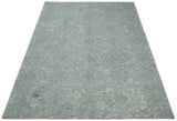 Silver And Beige Modern Style Hand Tufted Wool Area Rug