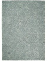 Silver And Beige Modern Style Hand Tufted Wool Area Rug
