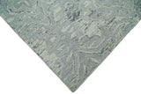 Silver And Beige Modern Style Hand Tufted Wool Area Rug