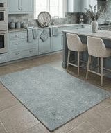Silver And Beige Modern Style Hand Tufted Wool Area Rug