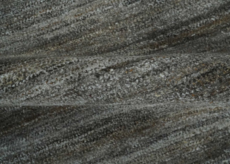 Silver and Charcoal Modern Abstract 5x8 Dari Pet yarn Area Rug