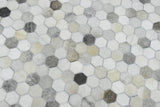 Silver And Ivory Handmade Genuine Leather Area Rug