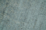 Silver design Modern Abstract Hand Knotted Bamboo Silk Area Rug