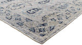 Silver Traditional Style Hand Knotted 8x10 Wool Area Rug