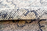 Silver Traditional Style Hand Knotted 8x10 Wool Area Rug