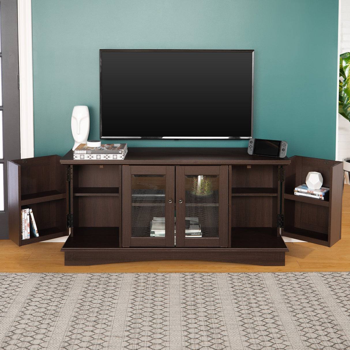 Simple TV Stand-Entertainment-Parc Decor