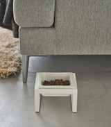 Single Pet Food Bowl - Tall - Steel + Ceramic