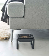 Single Pet Food Bowl - Tall - Steel + Ceramic
