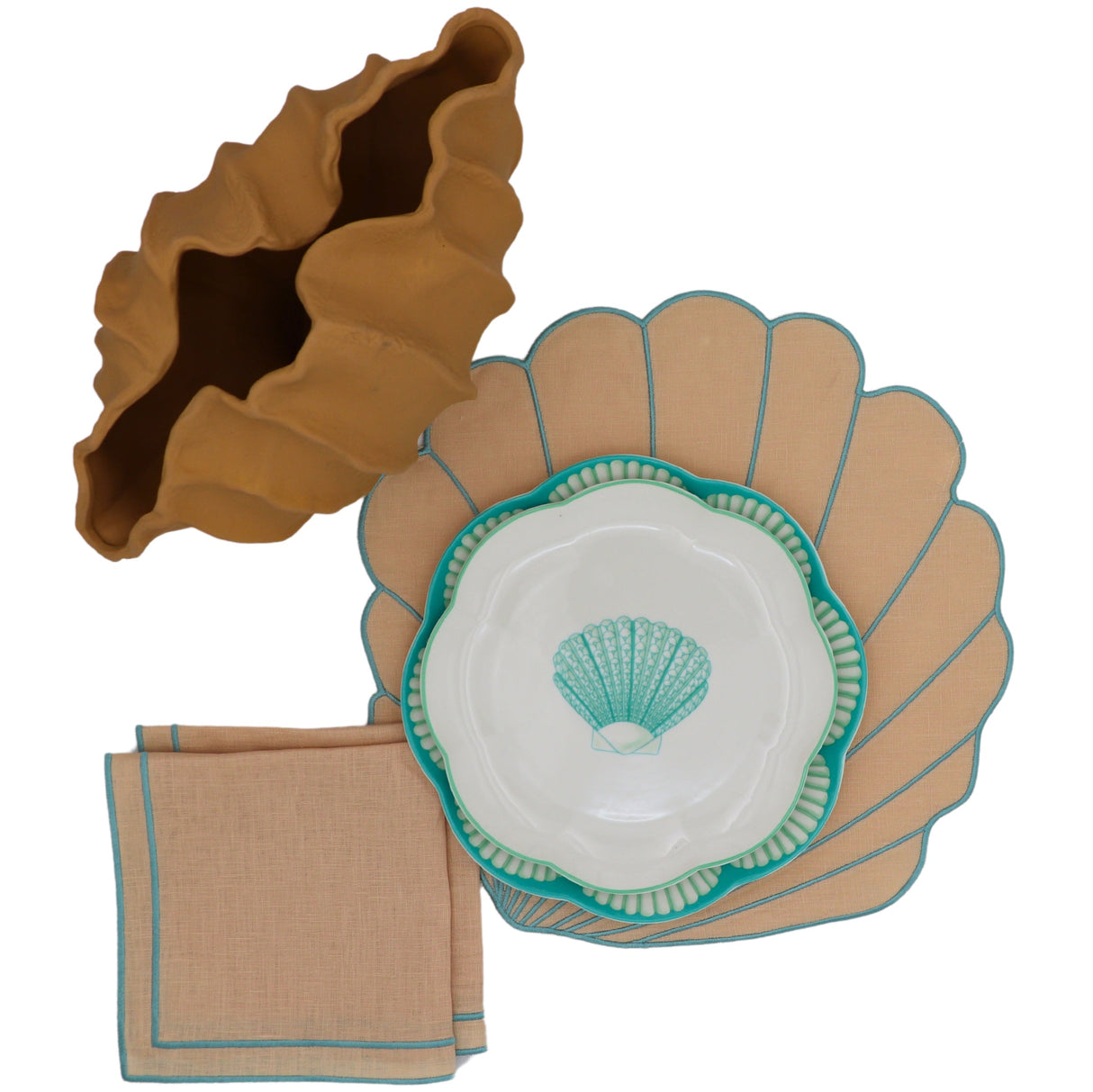 Sirene Shell Vase-Decorative vase-Parc Decor