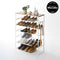 Six-Tier Shoe Rack (34" H) - Steel-Shoe Rack-Parc Decor