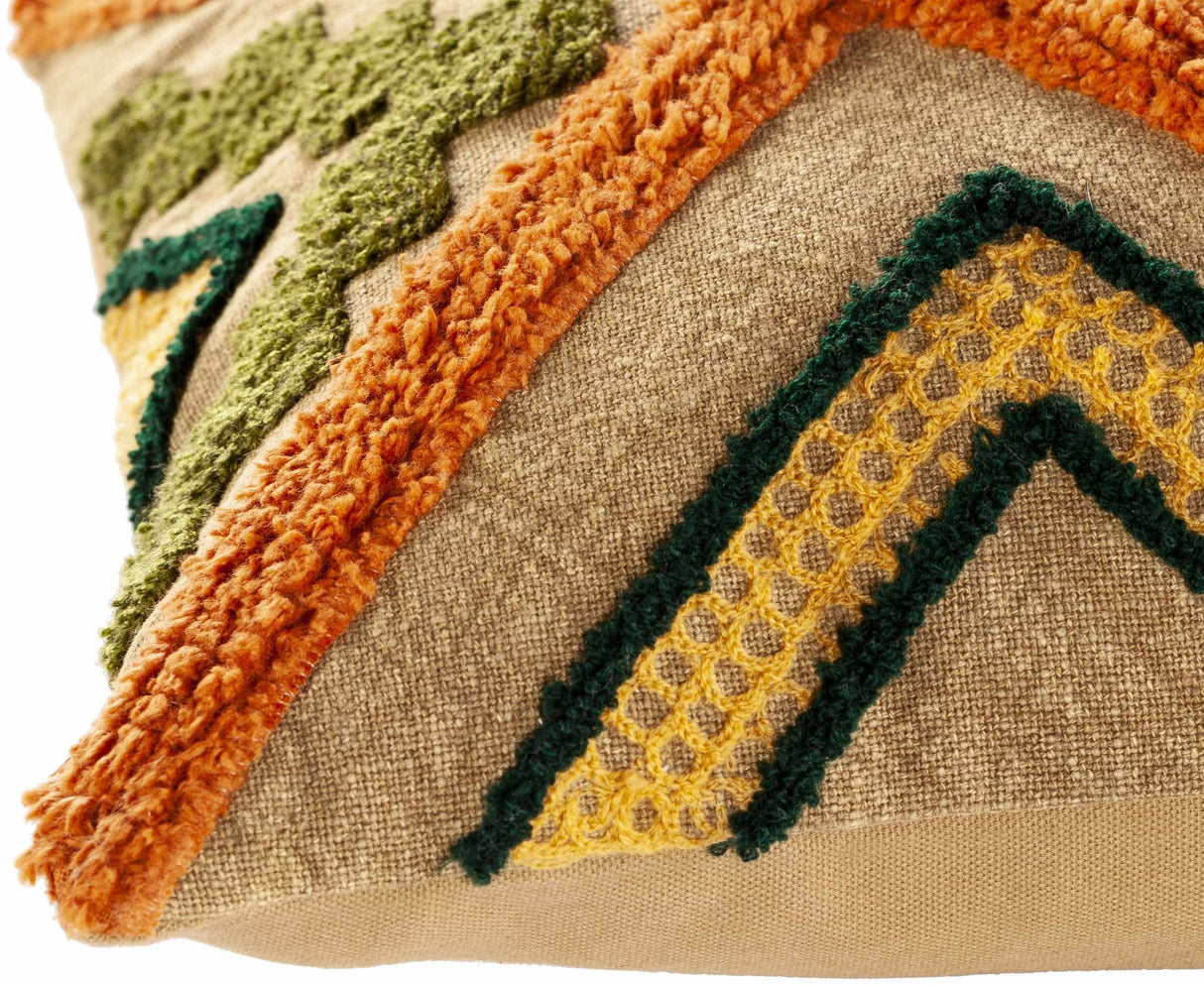 Skibbereen Boho Geometric Lumbar Pillow-Throw Pillows-Parc Decor