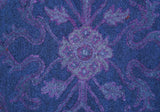 Sky Traditional Design Purple Hand Tufted Overdyed Wool Rug