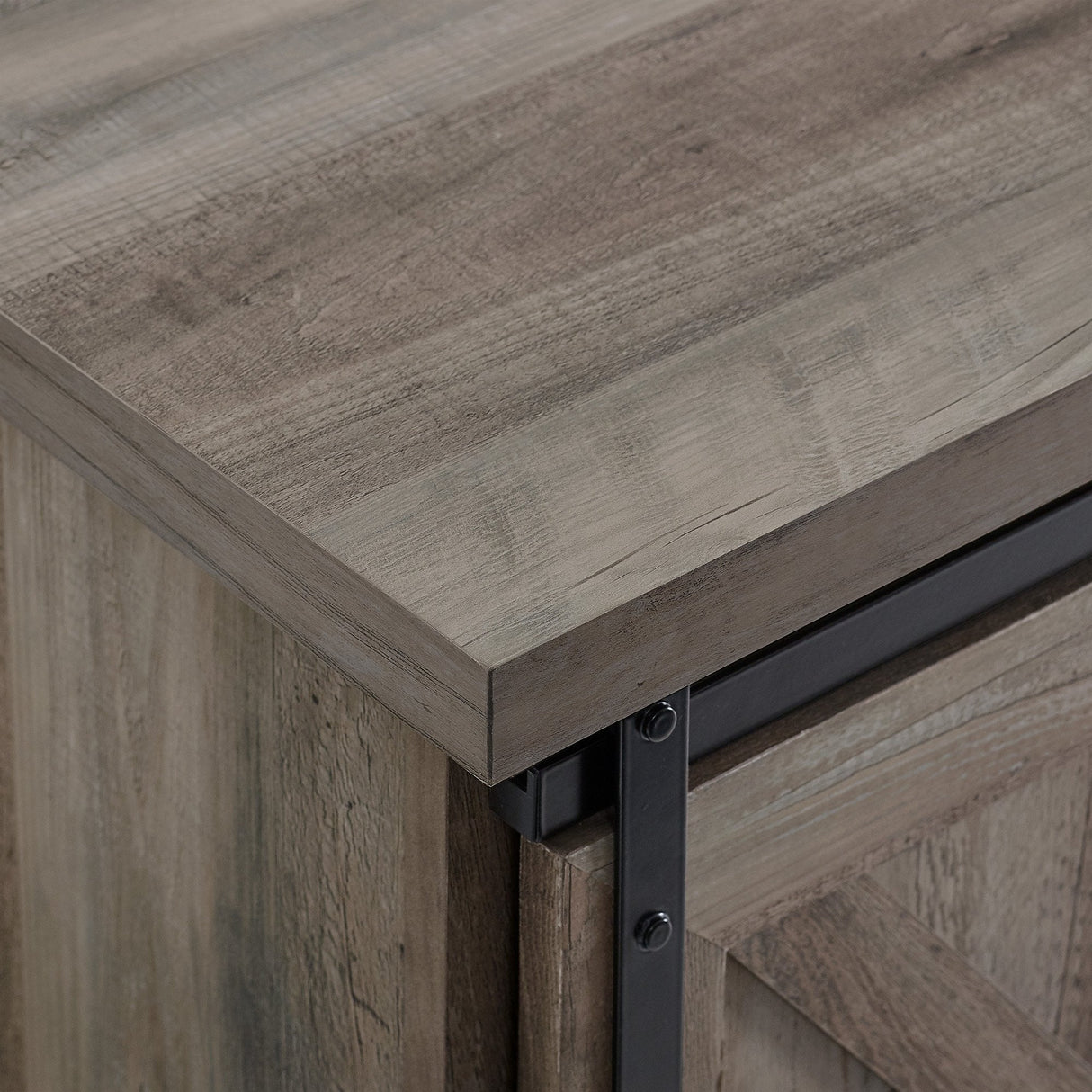 Sliding X Barn Door Buffet Sideboard & TV Stand-Dining / Kitchen-Parc Decor