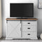 Sliding X Barn Door Buffet Sideboard & TV Stand-Dining / Kitchen-Parc Decor