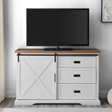 Sliding X Barn Door Buffet Sideboard & TV Stand-Dining / Kitchen-Parc Decor