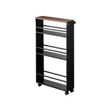 Slim Storage Cart (32" H) - Steel-Rolling Carts-Parc Decor