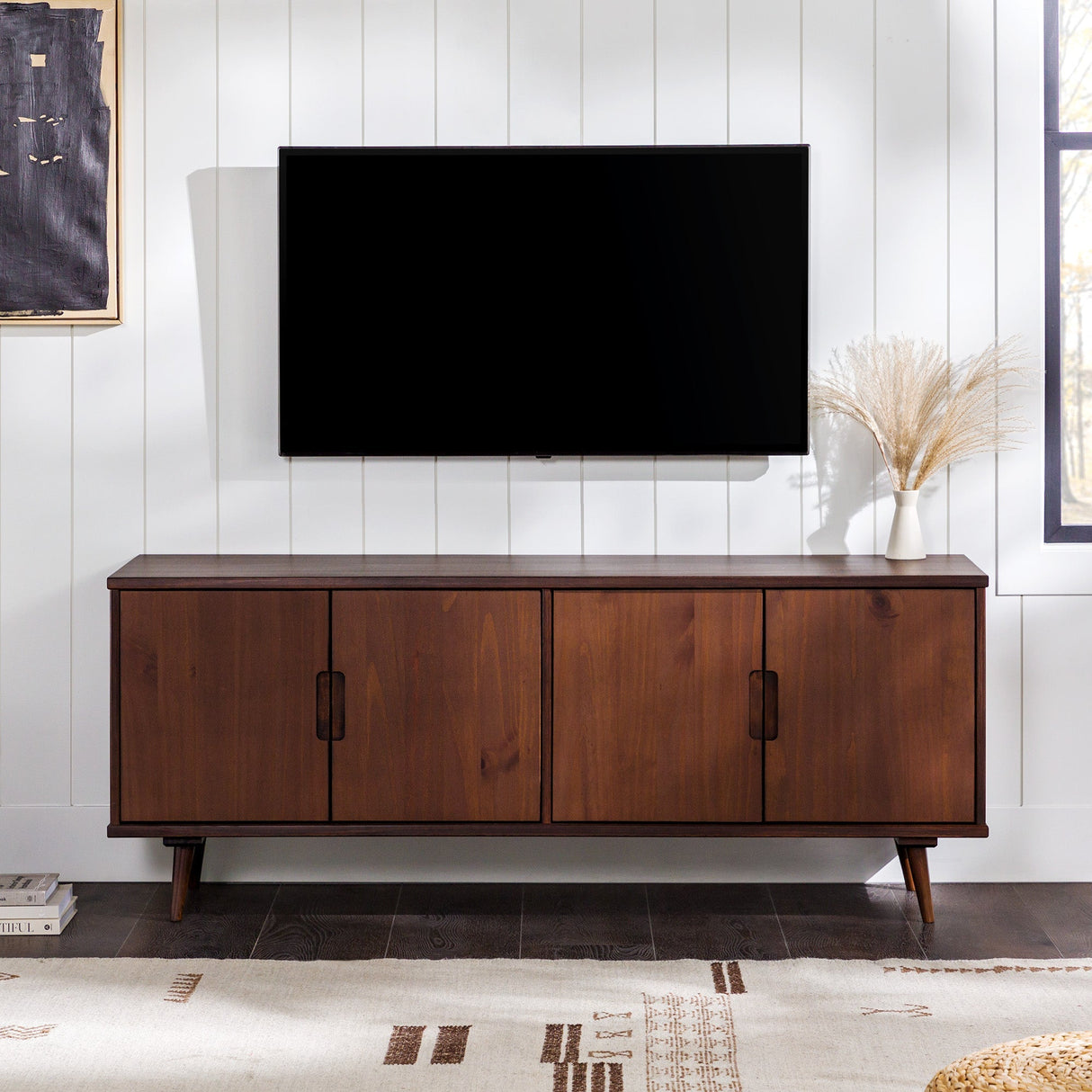 Sloane 60" 4-Door Solid Wood TV Stand-Entertainment-Parc Decor