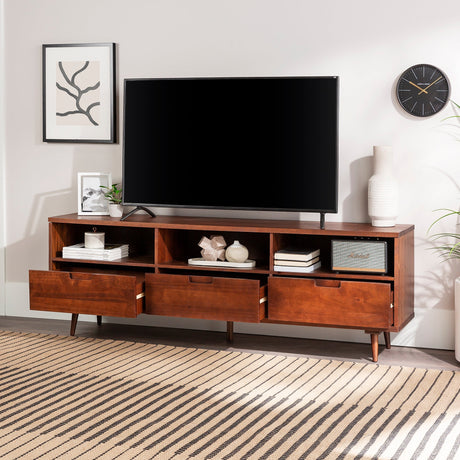 Sloane 70" 3 Drawer Solid Wood TV Stand-Entertainment-Parc Decor
